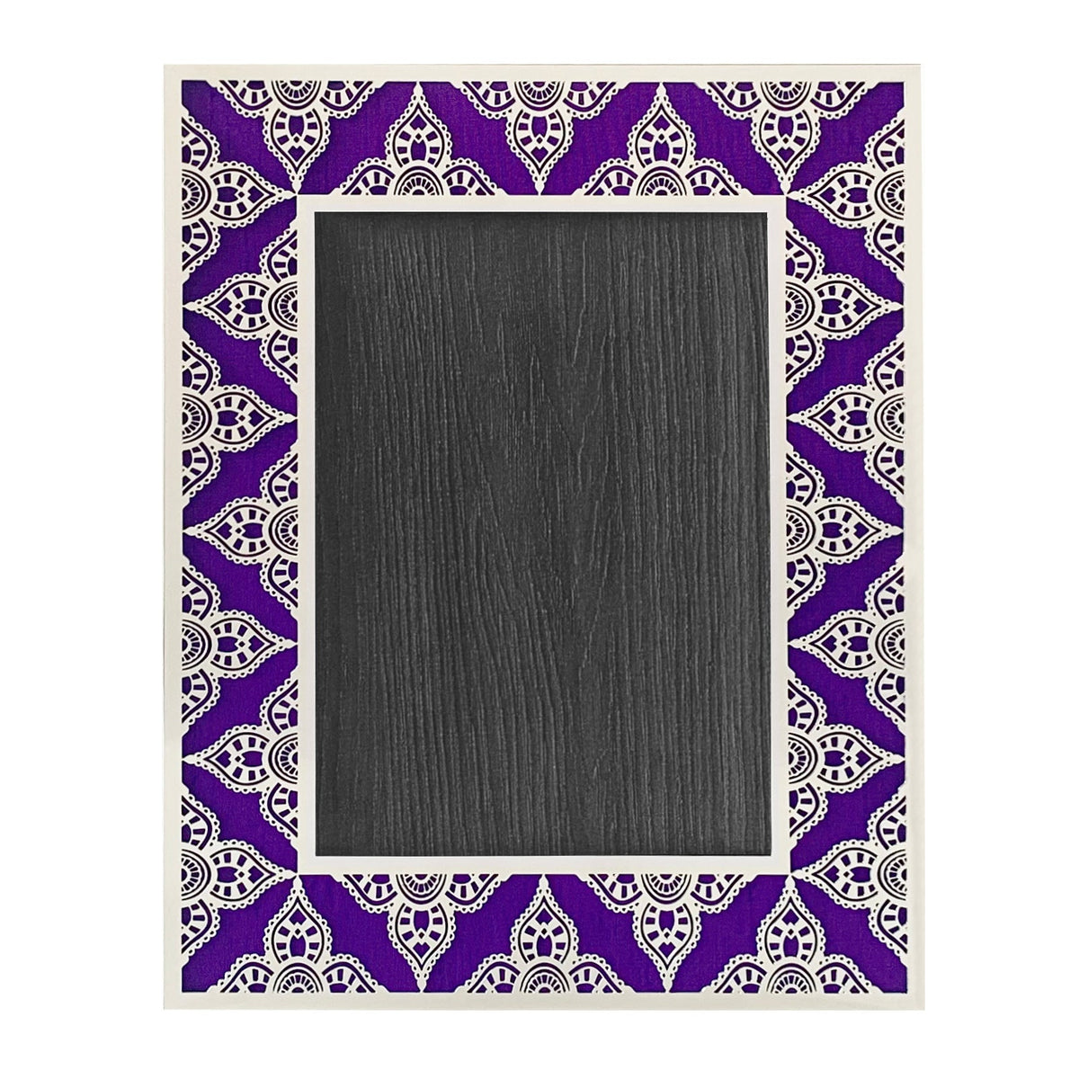 JAIPUR Silver Photo Frame (5R) - Royal Purple