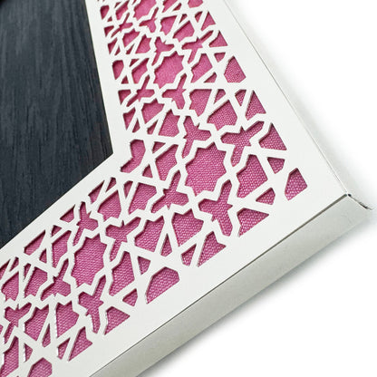 DUBAI Silver Photo Frame (5R) - Aqua Pink