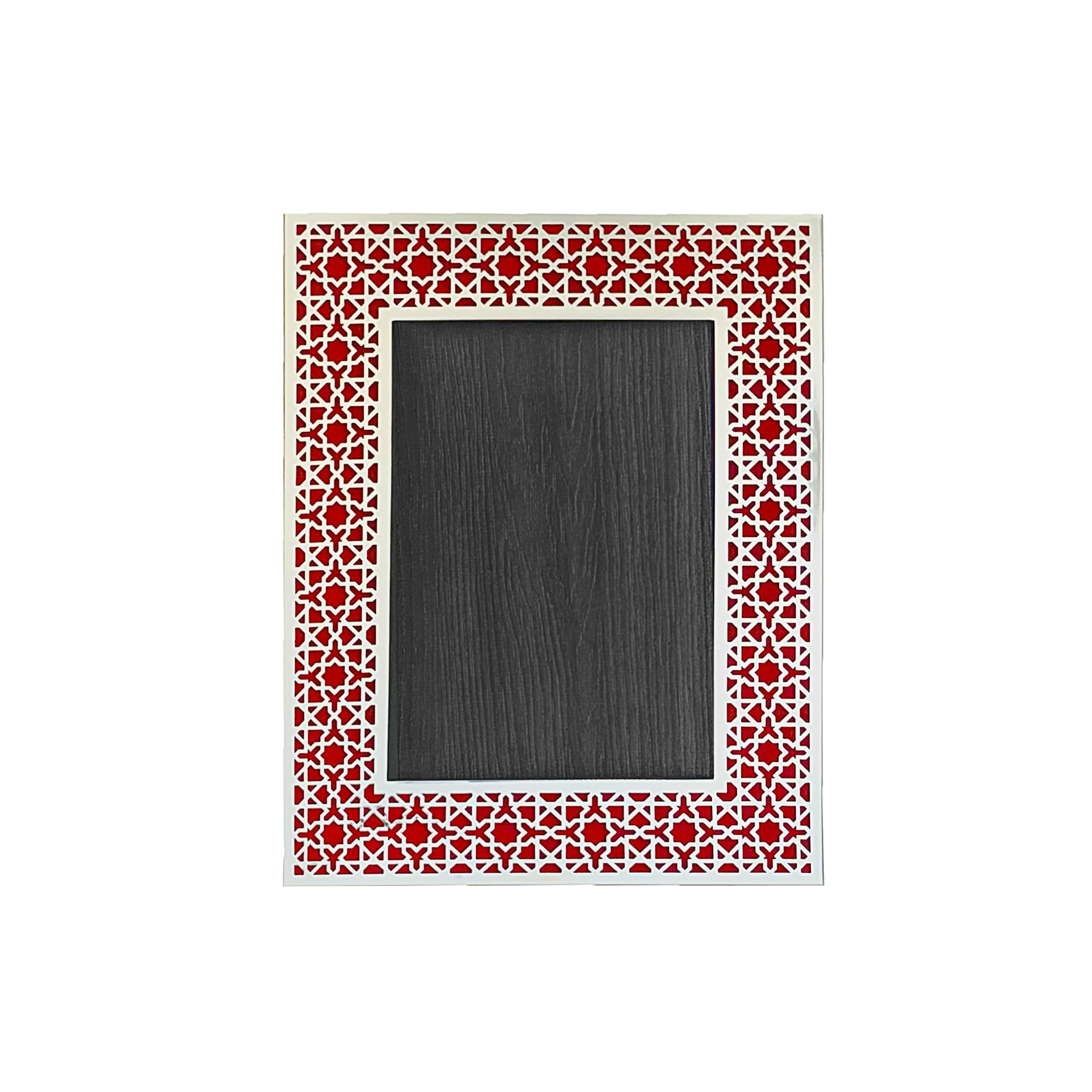 DUBAI Silver Photo Frame (5R) - Red