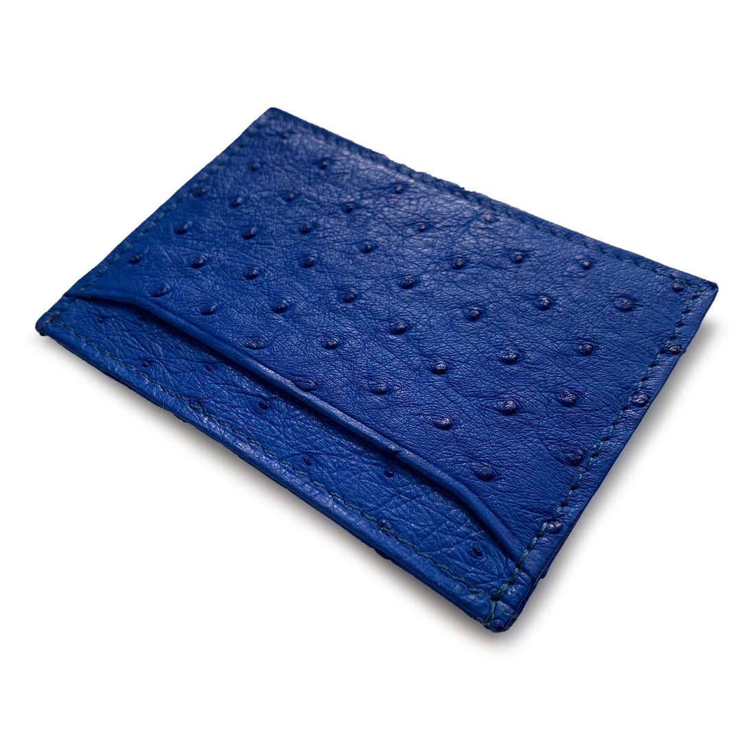 MOD BLUE OSTRICH CARDHOLDER (Small) By LAYKH
