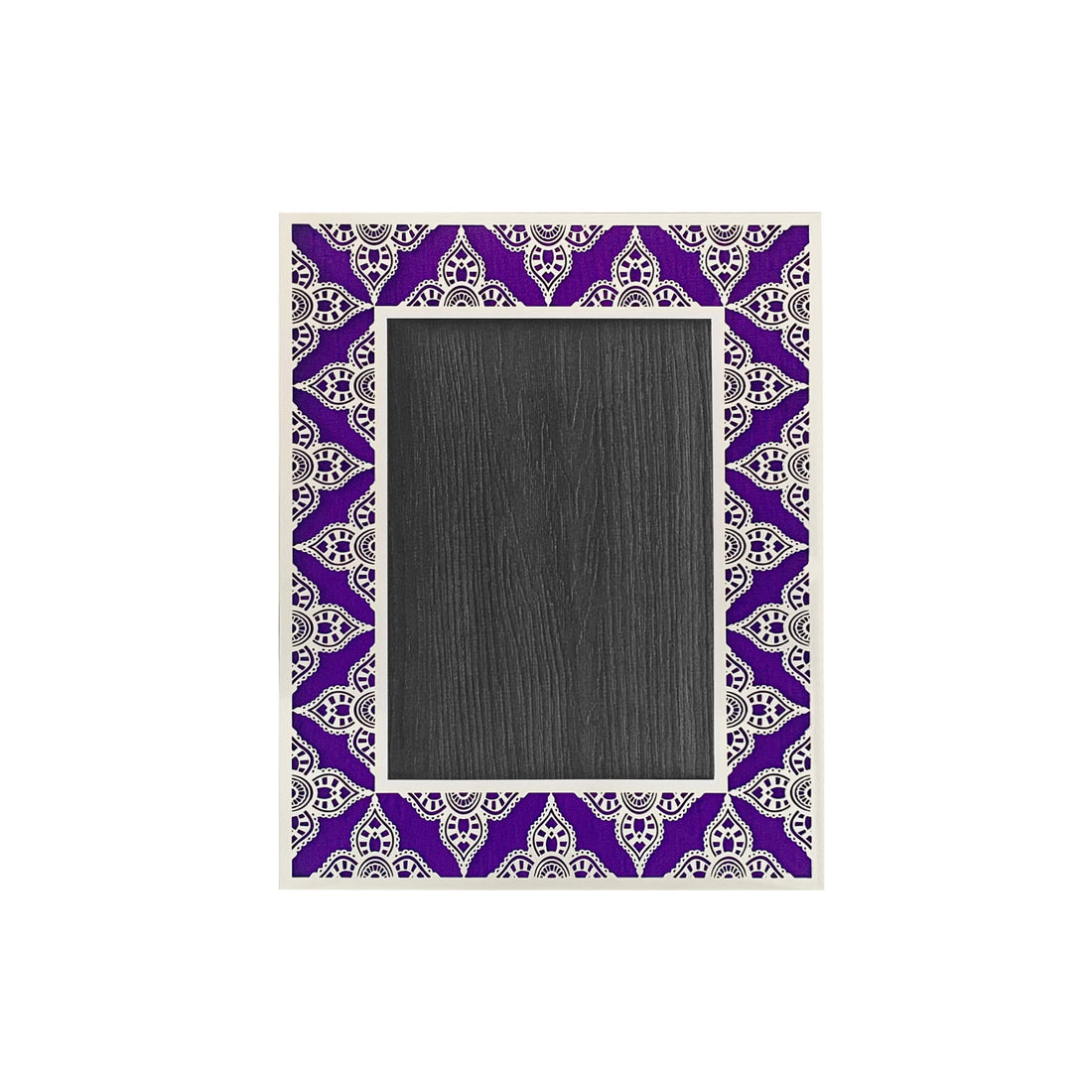 JAIPUR Silver Photo Frame (5R) - Royal Purple