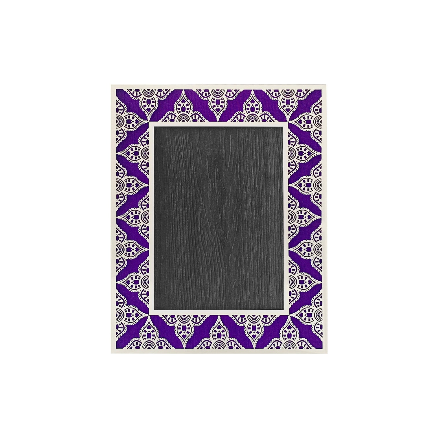 JAIPUR Silver Photo Frame (5R) - Royal Purple