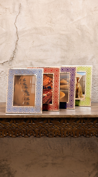 DUBAI Silver Photo Frame (5R) - Royal Purple