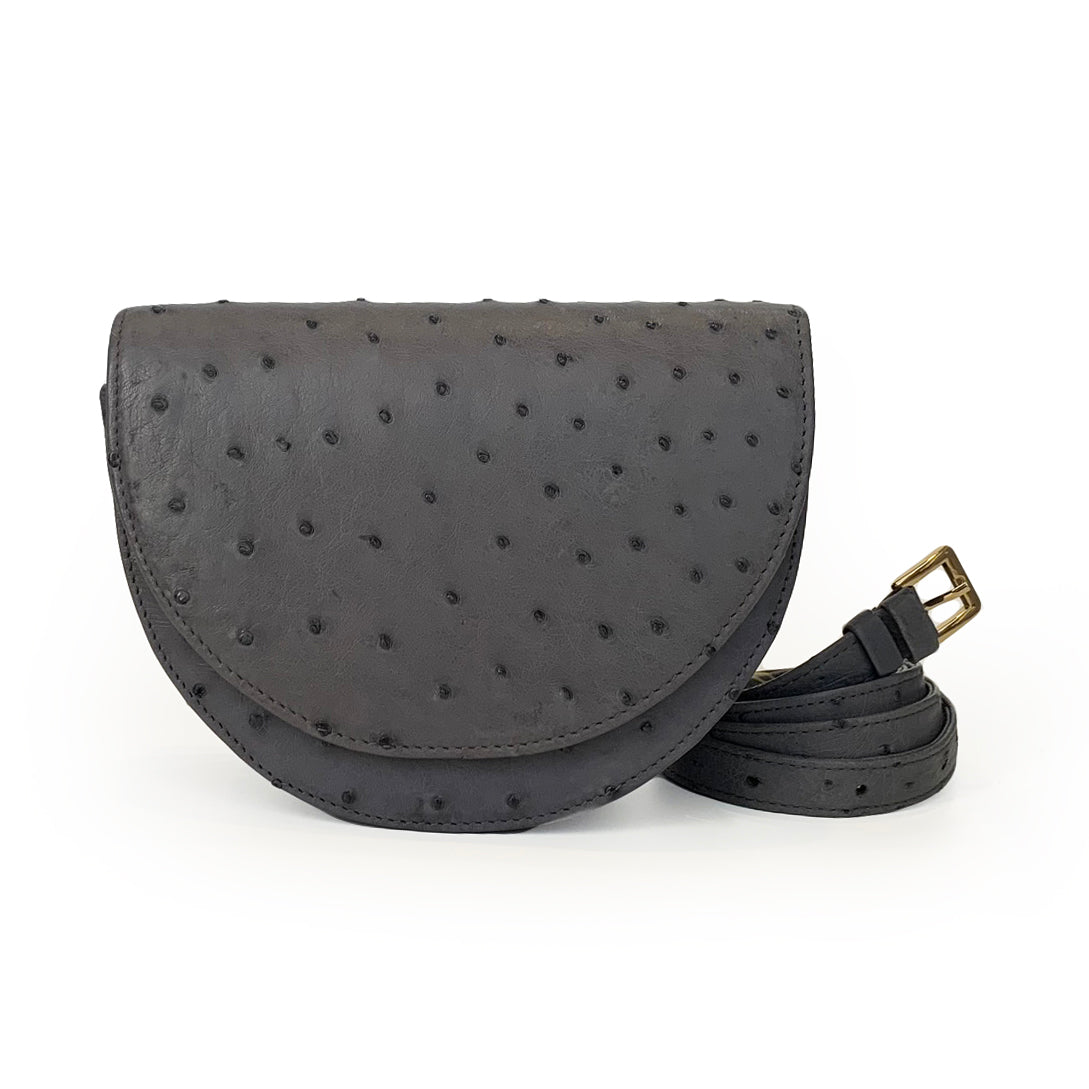 Hailey Laykh Belt Bag (Agate Grey Ostrich) Hong Kong Dubai 