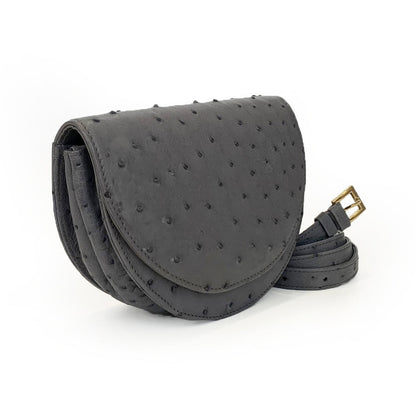 Hailey Laykh Belt Bag (Agate Grey Ostrich) Hong Kong Dubai 