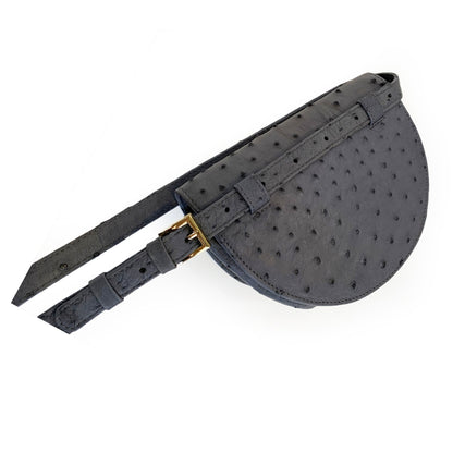 Hailey Laykh Belt Bag (Agate Grey Ostrich) Hong Kong Dubai 