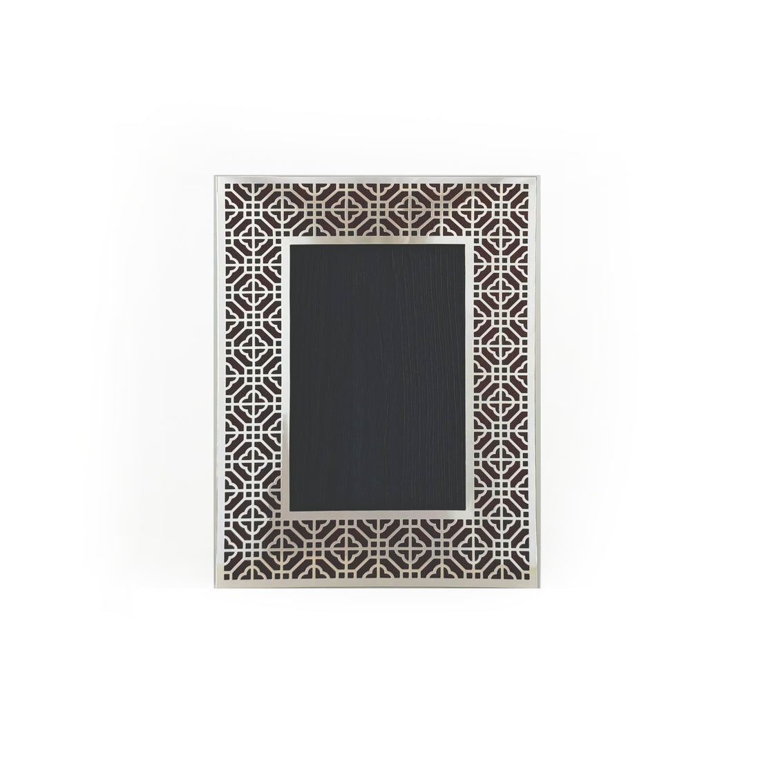 HONG KONG Silver Photo Frame (4R) - Crimson Brown