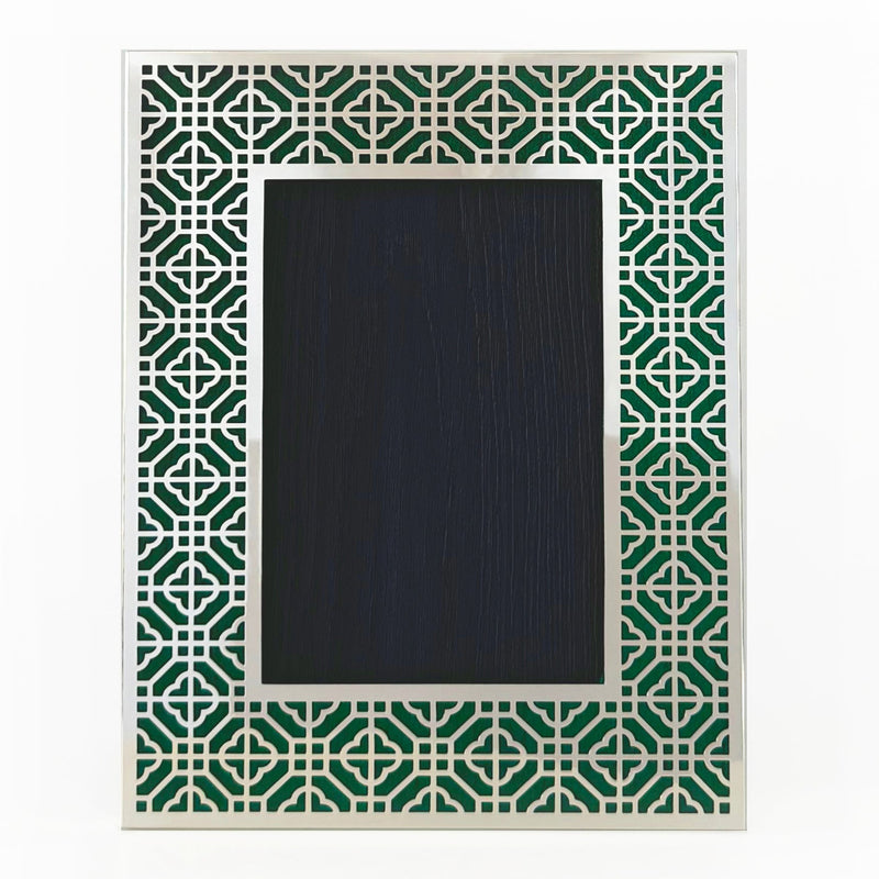 HONG KONG Silver Photo Frame (4R) - Emerald
