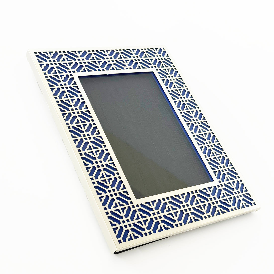 HONG KONG Silver Photo Frame (4R) - Cobalt Blue
