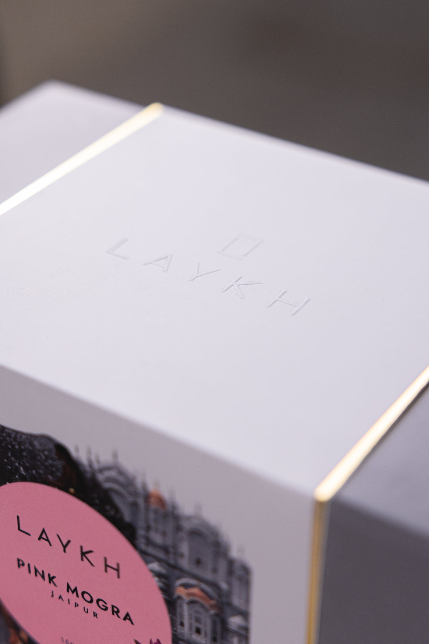 PINK MOGRA Jaipur Candle &amp; Travertine Holder