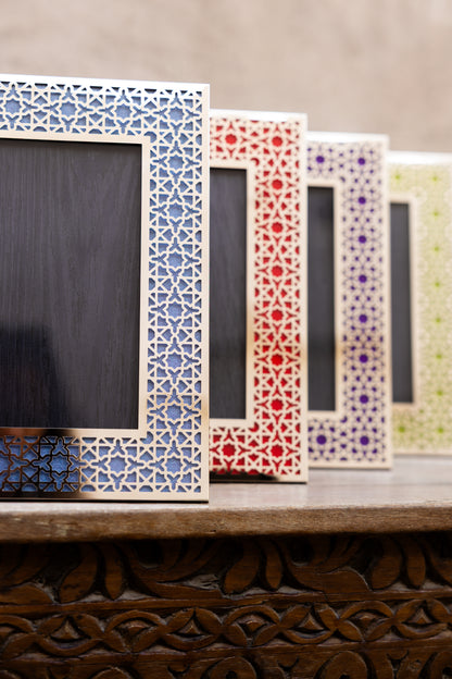 DUBAI Silver Photo Frame (5R) - Red