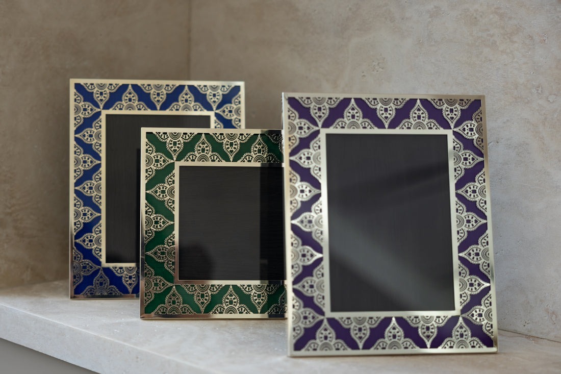 JAIPUR Silver Photo Frame (5R) - Royal Purple