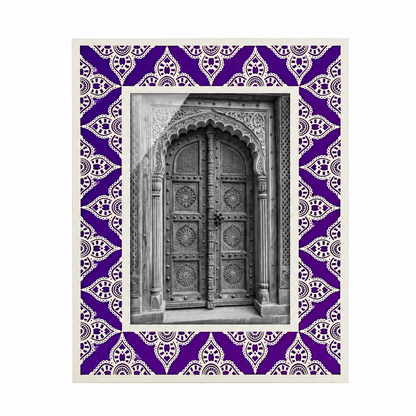 JAIPUR Silver Photo Frame (5R) - Royal Purple