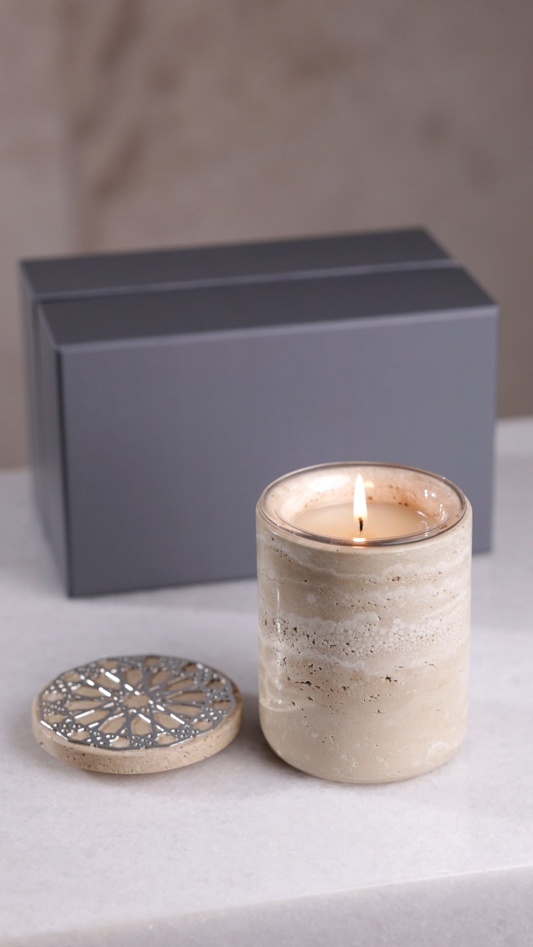 Candle Holder Set and Extra Candle Refill